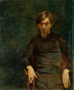 Portraet af den svenske maler Ivar Arsenius by Oda Krohg