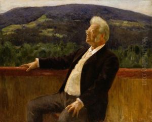 Dikteren Bjornstjerne Bjornson by Erik Werenskiold