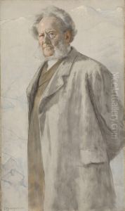 Dikteren Henrik Ibsen by Erik Werenskiold