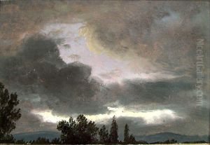 Storm Clouds over Tree Tops by Johan Wilhelm Ludwig Dahl