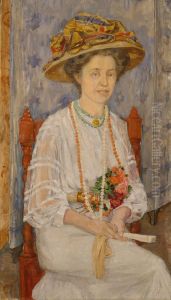 Portrait of Ingeborg Lercke by Anders Castus Svarstad