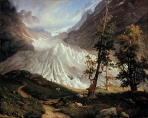 The Grindelwaldgletscher by Thomas Fearnley