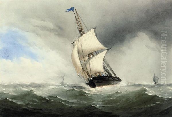 A Trading Brig In A Stiff Breeze - view 1