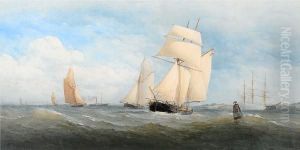 Shipping Off The South Coast by Taylor Charles