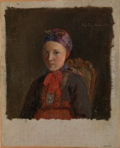 Ingeborg Anderdatter Gulsvig by Adolph Tidemand