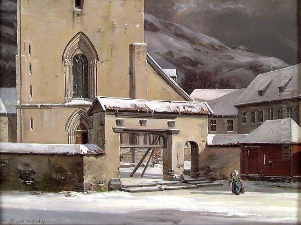 The Entrance Gate of the Cathedral in Bergen - view 1
