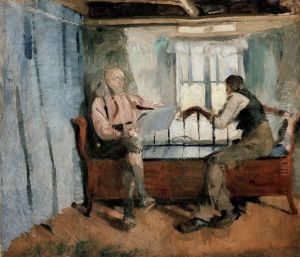 Farm Interior, Knabberud in Baerum by Harriet Backer