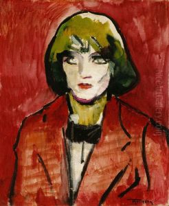 Portrait of a Woman by Thorvald Hellesen