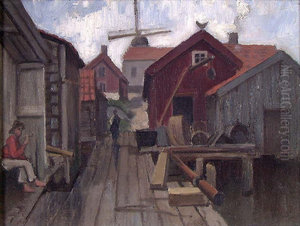 Village with Windmill Village with Windmill