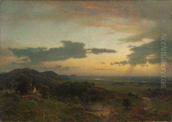 Landscape from the Rhine - view 1