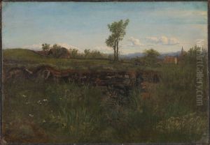 Landscape Study from the Environs of Carlsruhe by Kitty Lange Kielland