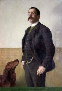 Maleren Eilif Peterssen by Erik Werenskiold