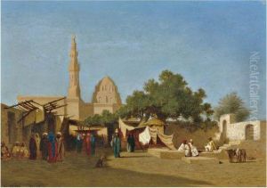 La Mosquee Du Sultan Hassan, Caire by Charles Theodore Frere