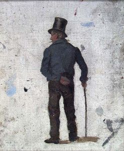 Man with Walking-stick by Frederik Collett