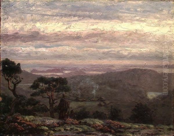 Friars in an Evening Landscape - view 1