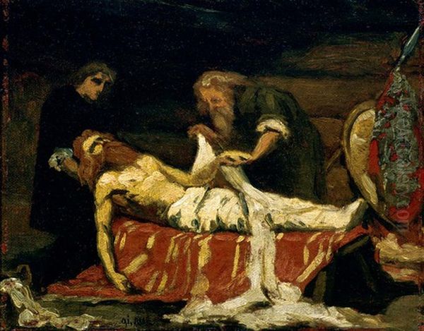 The winding of St. Olav's Body - view 1