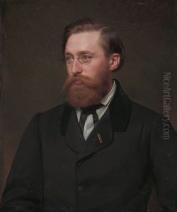Portrett av Hans Gude Portrett av Hans Gude