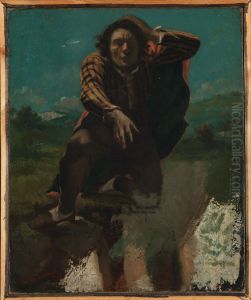 Pa kanten av stupet by Gustave Courbet