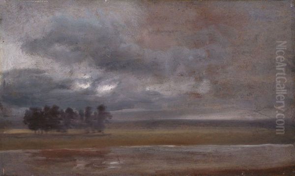 The Elbe in Rain - view 1