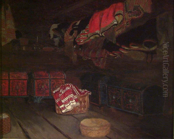 Old Storeroom in Setesdal - view 1