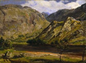Svartediket ved Bergen by Johan Wilhelm Ludwig Dahl