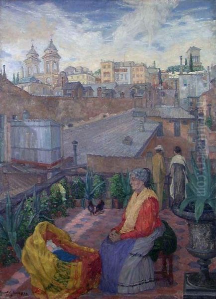 From a Terrace in Rome - view 1