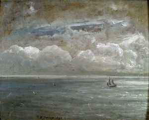 View over the Bay of Naples by Johan Wilhelm Ludwig Dahl