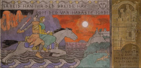 Asmund and the Princess riding Home - view 1