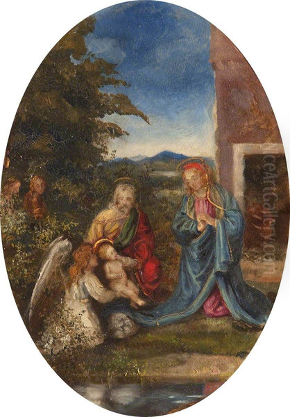 The Holy Family with a Child Angel - view 1