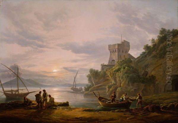Coast near Castellammare. Copy after J.C. Dahl - view 1