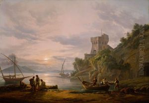 Coast near Castellammare. Copy after J.C. Dahl by Johan Wilhelm Ludwig Dahl