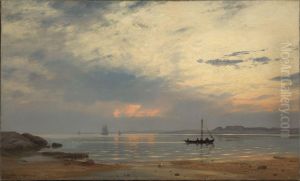 Evening at Hvaler by Amaldus Nielsen