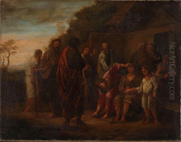 Christ Heals a Born Blind - view 1