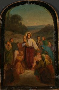 La de sma barn komme til meg by Adolph Tidemand