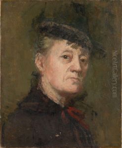 Self-portrait by Kitty Lange Kielland
