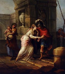 Hector and Andromache by Antonio Zucchi