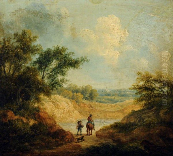 Landscape with Figures, one on Horseback - view 1