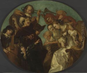 Allegory of the sense of hearing by Karel van Mander III