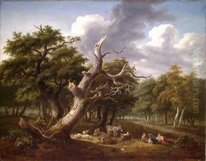 Woodland Scene with Figures Woodland Scene with Figures