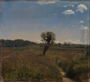 Meadow with a Solitary Willow by P. C. Skovgaard