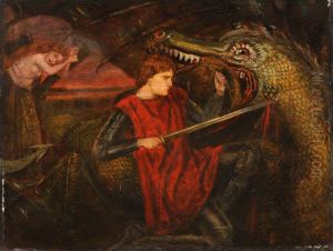 Saint George and the Dragon by Henry Treffry Dunn