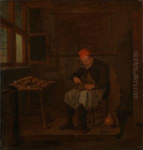 A Shoemaker by Quirijn van Brekelenkam