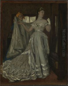 Lady and Chambermaid by James Jacques Joseph Tissot