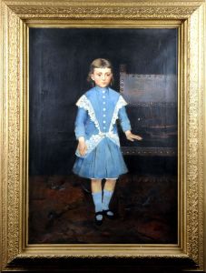 Fillette Dans Un Interieur by Frantz Charlet