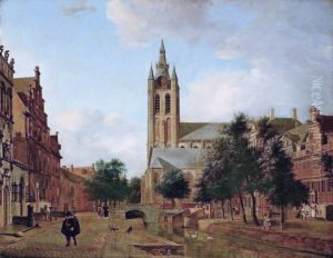 The Oude Kerk on the Oude Delft in Delft
