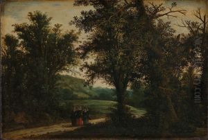 A Forest Landscape by Cornelis Hendricksz. The Younger Vroom
