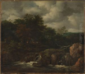 River landscape by Jacob Van Ruisdael