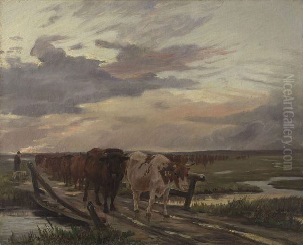 A Cow-drove - view 1
