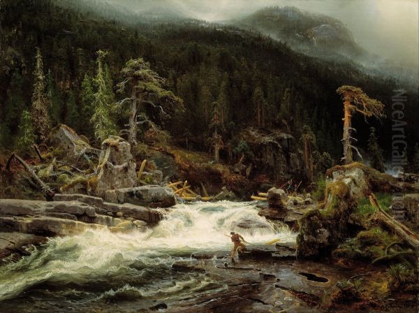 Waterfall in Telemark - view 1