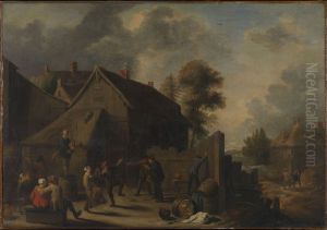 A rustic party by David Teniers the Younger